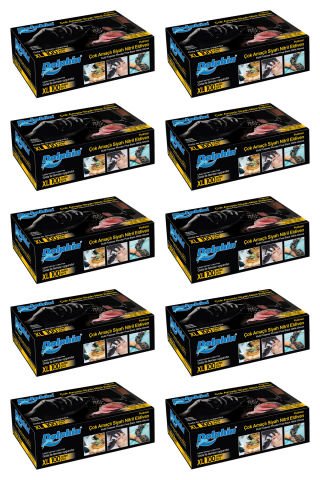 Dolphin Çok Amaçlı Siyah Nitril Eldiven XL 100 Adet x 10 Paket